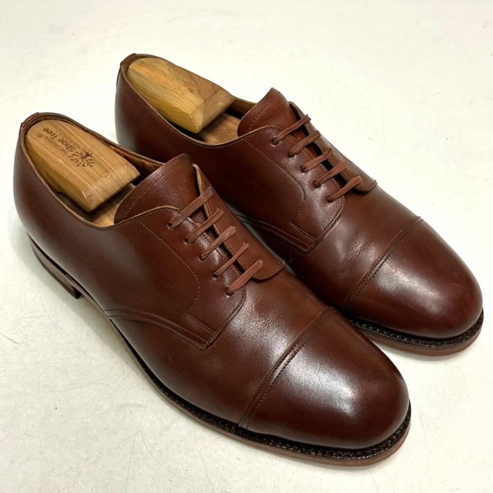 FULLY RESOLED Edward Green Coniston Cap Toe Derby Made in England UK 8.5 US 9.5